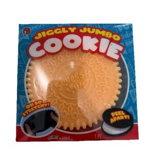 Jaru Foodie Fusion Jiggly Jumbo Cookie Vanilla Squishy Stretch Toy New